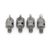 4 Piece 100 Degree Countersink Bit Set, #12, #21, #30,