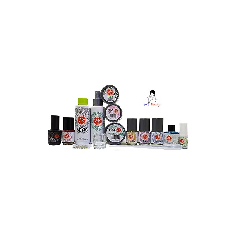 Mc Nails-Kit productos básicos uñas acrílicas, uñas gel, manicure +