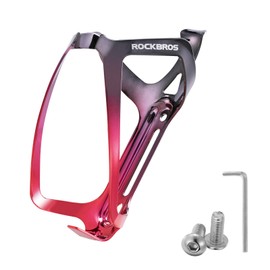 ROCKBROS Bike Water Bottle Holder - Lightweight Aluminum Bike Water Bottle Cage Brackets Adjustable Bicycle Cup Holder for MTB Road Bike
