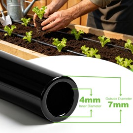 Thiswing 200FT Drip Irrigation Tubing for 1/4" Drip Irrigation System