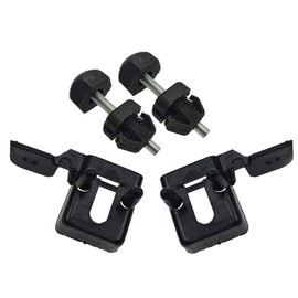 Car Hood Bumper Stopper & Headlight Lamp Mount Bracket Set Right Left Side for 2013-2020 Ford Fusion, Mustang, Expedition, Lincoln MKZ DS73-16K808-AA DS7Z16758D DS7Z16758C (4Pcs/Set)