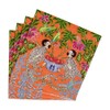 Caspari Monkeys Paper Cocktail Napkins in Orange - 20 Per