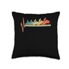 Snowmobile Snowrider Retro Gift Snowmobiling Throw Pillow