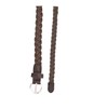 sourcing map Women Adjustable Single Pin Buckle Skinny Braided Belt