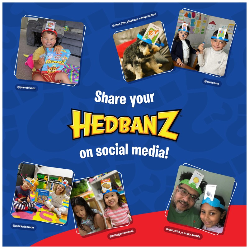 Hedbanz, Quick Question Picture Guessing Family Game for Game Night