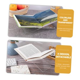 DOITOOL Ergonomic Book Stand for Reading Display Rack for Cookbooks Music Scores Textbooks and More Stable Design for Eye Level Viewing for Students Musicians and Chefs