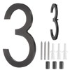 sourcing map Floating House Numbers, 7 Inch Solid Aluminum Modern