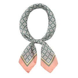 RIIQIICHY Head Scarf Like Silk Satin Hair Scarf for Women Sleeping Square Designer Bandana Check Scarf for Hair Wrapping at Night 27.5 Inch