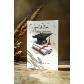 Graduation Card, Congratulations on Your Graduation, Well Done. So Very Proud of You, Graduation Cards Female or Male