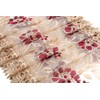 Beige Burgundy Lace Table Runners And Dresser Scarves (16 x