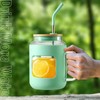 WINSA 50 oz Glass Water Bottles with Silicone Sleeve,Glass Tumbler