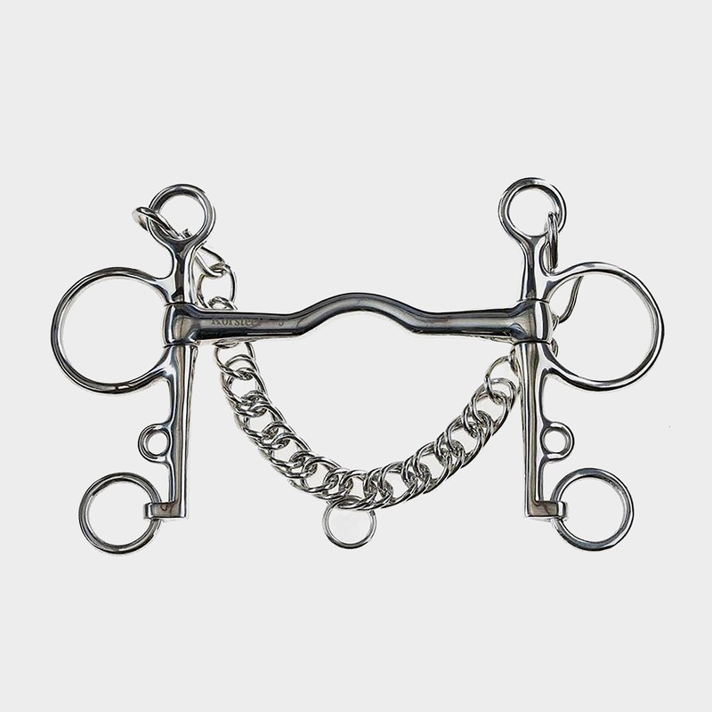 Korsteel Stainless Steel Cambridge Mouth Pelham Bit, 5.5"