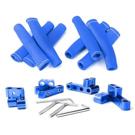 24 piezas de fundas protectoras de blindaje térmico para cables de bujías y kit de separador divisor de cables de bujías para alto rendimiento 8mm 9mm