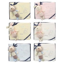 Galleria Rooting Towel Wrapper + Jenny & Leo Rattle Set (APA-10901SET) Absorba 100-Day Postpartum... / 갤러리아 루팅타올싸보+제니.레오딸랑이세트(APA-10901SET)압소바출산백일...