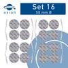 16 Round axion Electrode Pads Diameter 50 mm - EMS