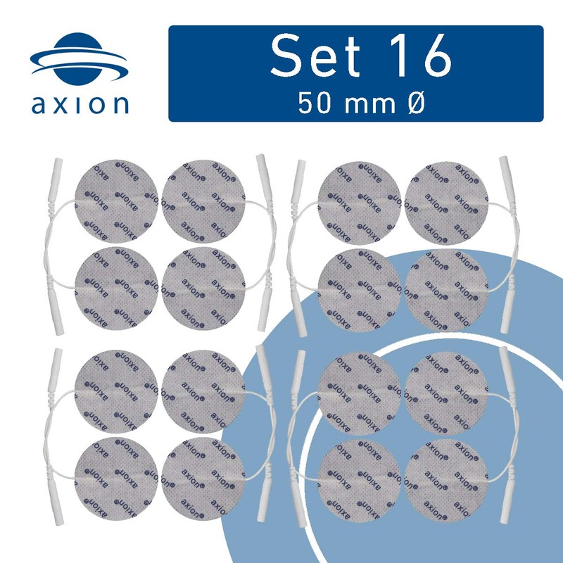 16 Round axion Electrode Pads Diameter 50 mm - EMS