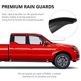 Dimflux Window Visors Rain Guards Compatible with 2012-2015 Honda CR-V 2013 2014 Auto Deflectors Vent Shades Wind Deflector Rainguards