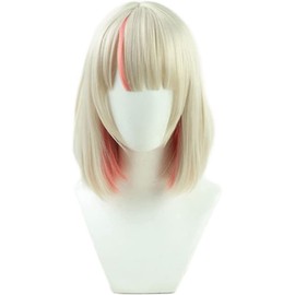 Makaino Ririmu Cosplay Wig, Makaino Ririmu Wig + Net Included, Gold, Pink, Gradient, Heat Resistant, Wig (Bob)
