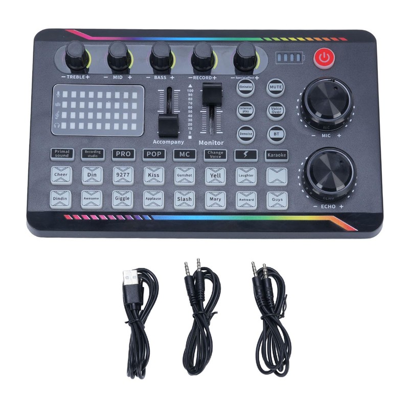 Live Sound Card with DJ Mixer Effects,Audio Interface for PC