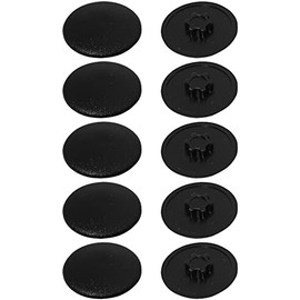 cyclingcolors 10x Cover Caps for Torx Screws Screw Cover Screw Caps Plastic Black T25 15 mm