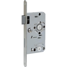 ABUS 61770 ES WC L S 55 78 20 Mortice Lock, Silver, 20mm