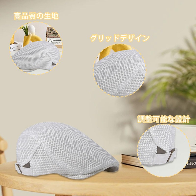 Kingsie Men's Mesh Hunting Cap, Golf Hat, Breathable, Outdoors, Present,