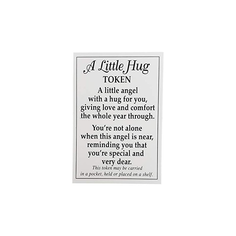 Ganz A Little Hug Angel Token Charm with Prayer Card