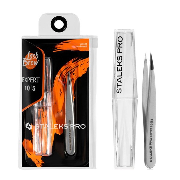 STALEKS PRO Expert 10/5 Stainless Steel Ingrown Eyebrow Tweezer