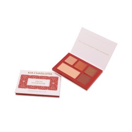 Kia-Charlotta, Vegan Eye Shadow, Certified Natural Cosmetics & Vegan, Animal Pressure-Free, 5 Long-Lasting Colours, Made in Germany, 12.8 g (Nuances of Rose and