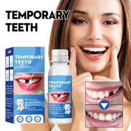 Temporary Tooth Filling Repair Kit – Emergency Dental Repair for Missing, Broken, Cracked Teeth | Quick Temporary Fix Solution | Moldable Filling Beads for Denture & Fake Teeth