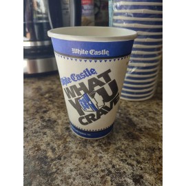White Castle 1980's, White Castle, "Un-Used" Paper Cup (Scarce / Vintage)