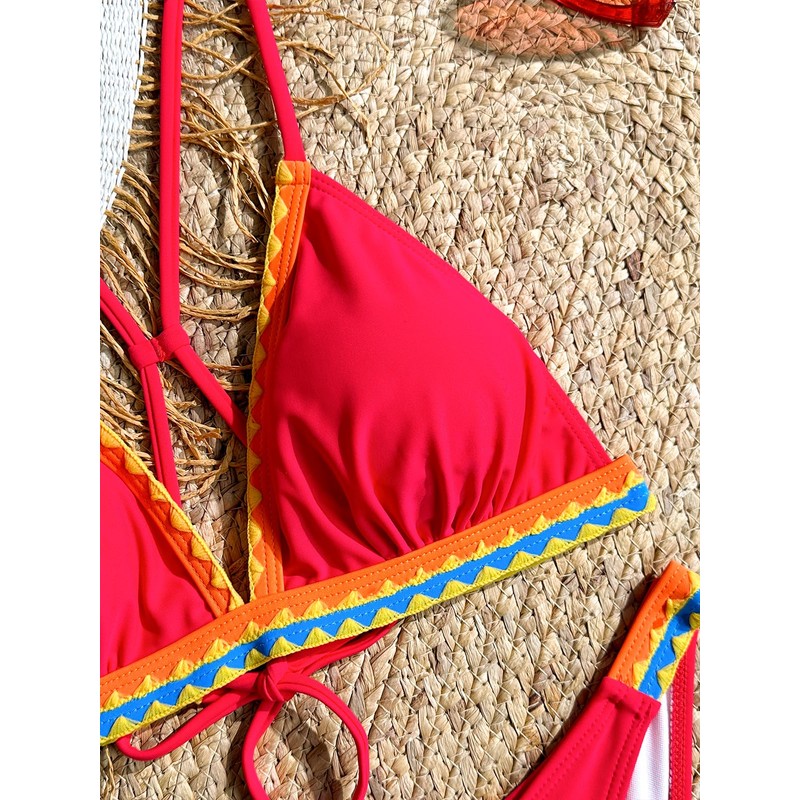 BIKINX Womens Swimsuits Thong Bikini Sets for Women Triangle Two