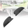 1 Pair Carbon Fiber Ox Horn Rearview Side Glass Mirror