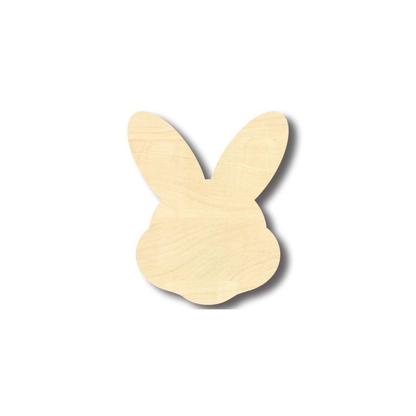 Unfinished Wood Easter Bunny Head Shape Craft up to 46"