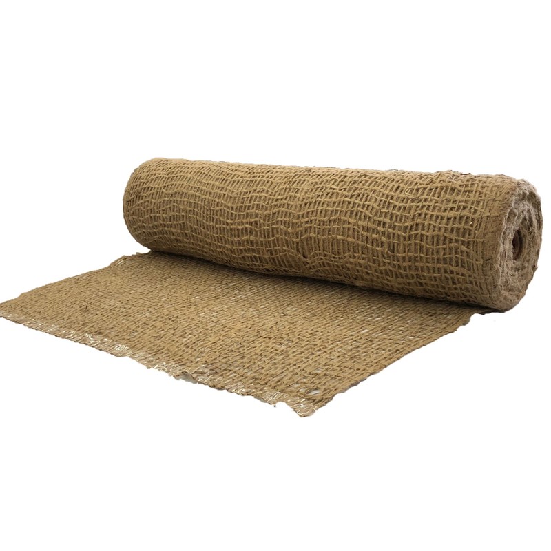 Jute Erosion Control, Soil Saver Mesh Blanket - 48" Wide