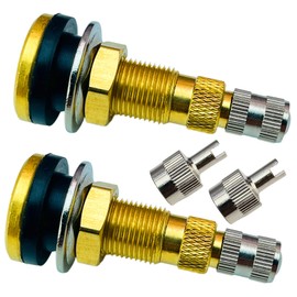 TR618A Tire Valve Stems,Tubeless Air Liquid Tractor Valve Stems for Tubeless Tires, Industrial Agricultural Wheels, Clamp-in Tire Valve Stems (Pack of 2)