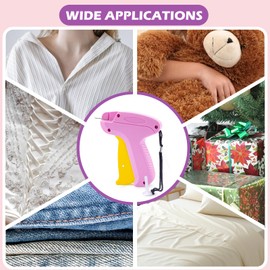 Stitch Gun for Clothes, Stitchy Quick Clothing Fixer, Micro Tagging Gun for Clothing, Mini Sticky Sewing Gun, Stichy Fix Gun, Includes 6 Needles, 1 Scissors, 2000 Black & 2000 White Fasteners