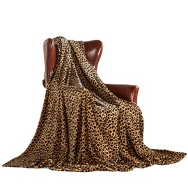 MERRYLIFE Leopard Throw Blanket Decorative Fleece Throw | Ultra-Plush Colorful Oversized | Couch Blanket Travel Lap | King Size(90" 102", Cheetah)