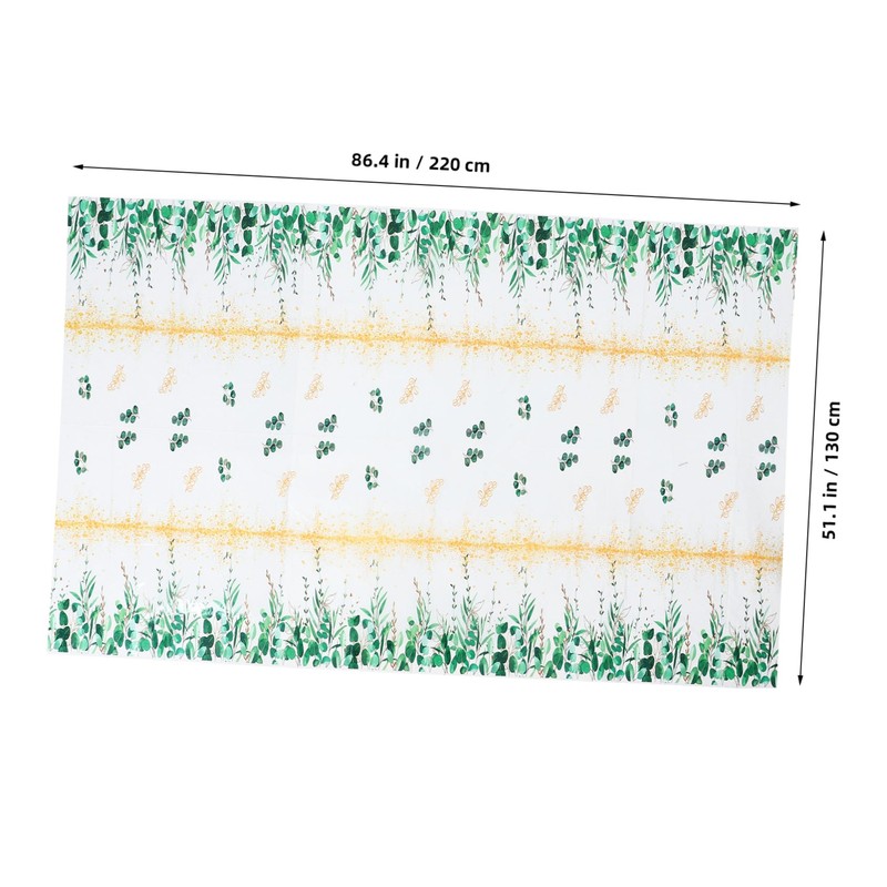 Totority Eucalyptus Leaf Tablecloth Rectangle Jungle Theme Decorations for Birthday