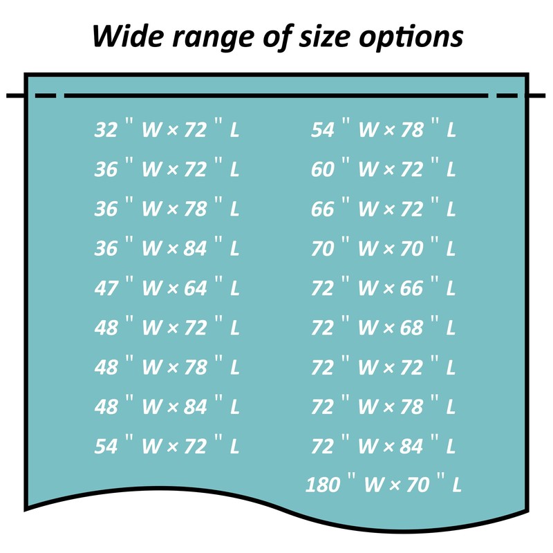 Mrs Awesome Small Stall Shower Curtain Liner 36 x 72