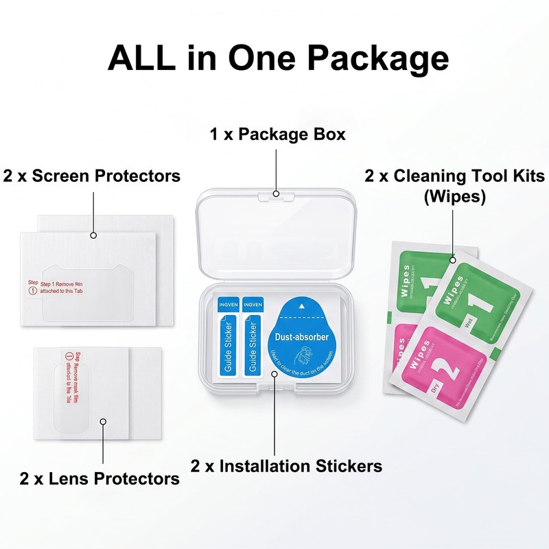 MINGVEN Screen Protector for Insta360 Luna Ultra - 2 Pack