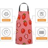 Smooffly Strawberry Apron with Slices - Chefs Apron for Men