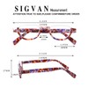 4 Pairs of Colorful Fashion Half Moon Frame Reading Glasses