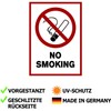 Pack of 10 Smoking Prohibited Premium Stickers A4 | 21