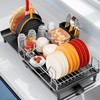 TOOLF Expandable Dish Rack, Dish Drying Rack for Kitchen Counter,