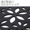 コモライフ 屋外用の階段マット 泥落とし 花柄 滑り止め ラバーマット 玄関 水洗い可 エコ