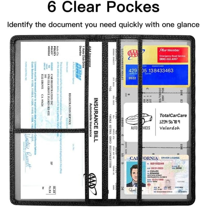 Advanced car registration and insurance card holders, car document holders