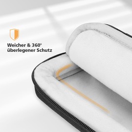 NIDOO 13-14 Inch Laptop Bag Shoulder Bag for MacBook Air 13 M3 M2 / MacBook Pro 13 M2 / 13.5 Inch Surface Laptop 6, Black Messenger Briefcase for MacBook Pro 14 M3 / 14 Inch Surface Laptop Studio 2,