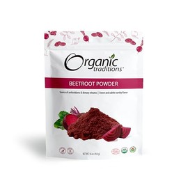 Organic Traditions |Beetroot Powder | Organic Beetroot Powder Vegan Non-GMO Superfood| 16oz/1lb (454g) Bag