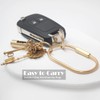 Brass Screw Lock Keychain-Simple Style Heavy Duty Car Key Organizer,